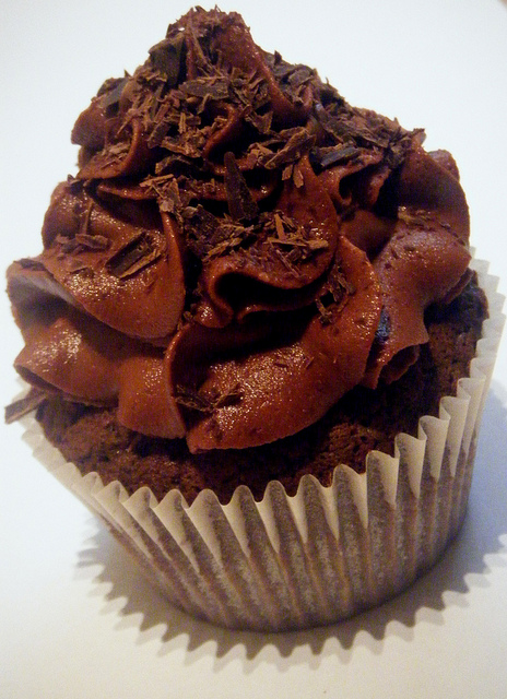 Chocolate Cupcake With Chocolate Almond Frosting